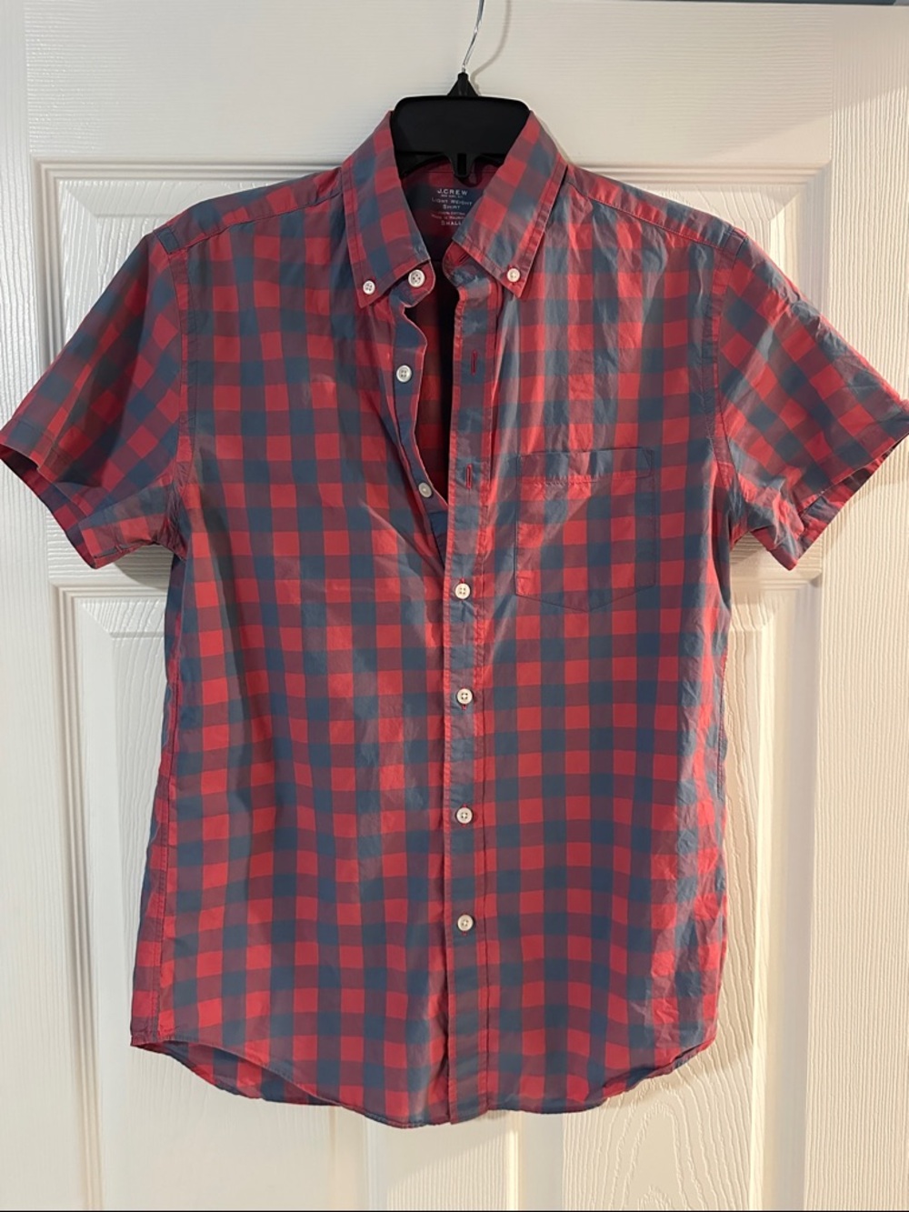 J. Crew Button-Down Short Sleeve Plaid Shirt